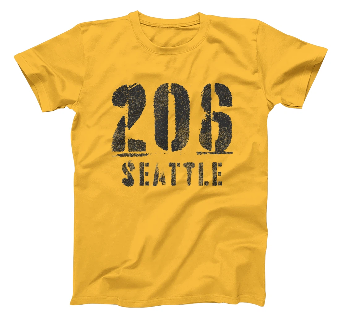 206 Seattle, Washington Area Code Souvenir Design T-Shirt, Kid T-Shirt and Women T-Shirt