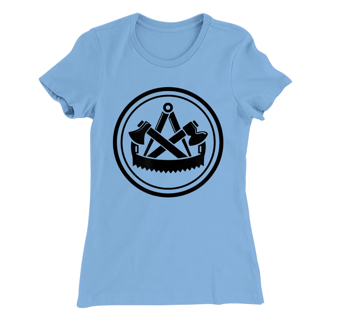 Carpenter's Traditional Round Guild Crest T-Shirt, Women T-Shirt