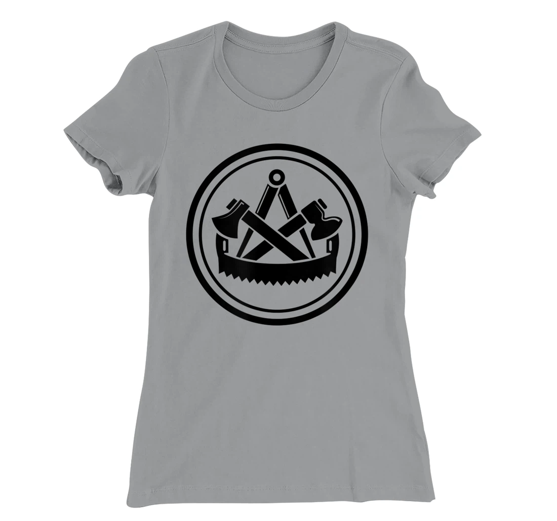Carpenter's Traditional Round Guild Crest T-Shirt, Women T-Shirt