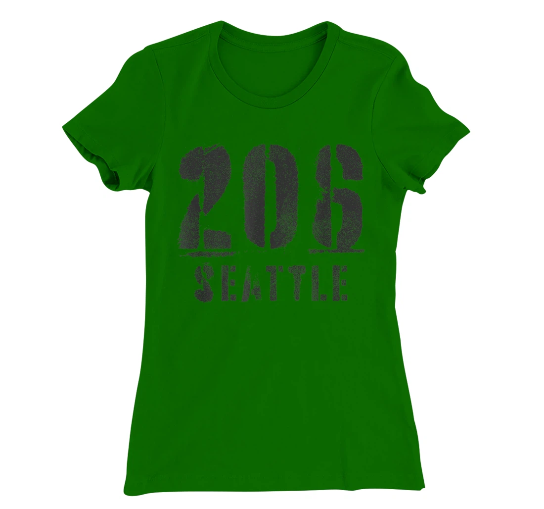 206 Seattle, Washington Area Code Souvenir Design T-Shirt, Kid T-Shirt and Women T-Shirt