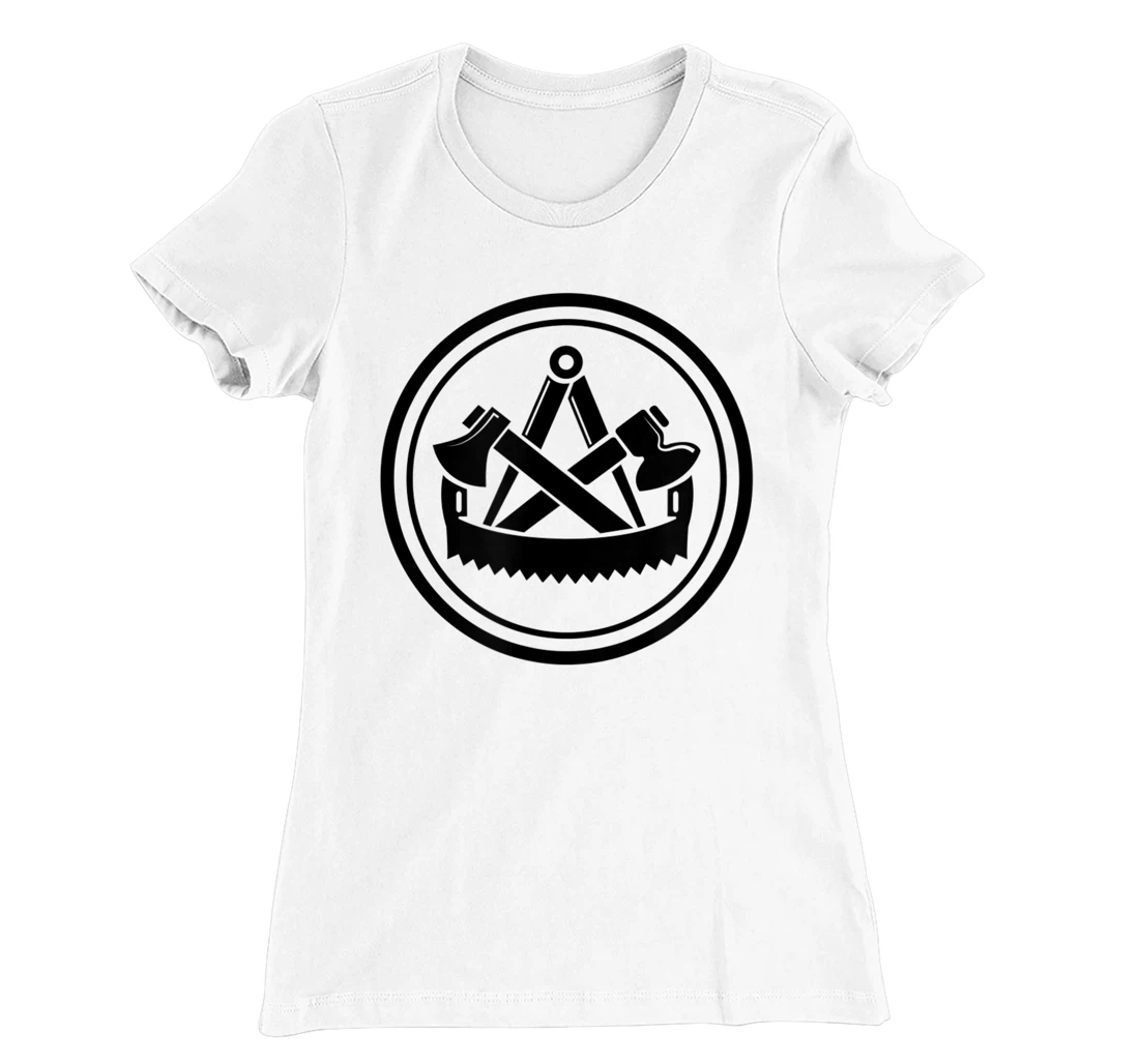 Carpenter's Traditional Round Guild Crest T-Shirt, Women T-Shirt