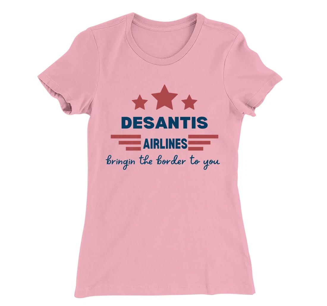 Womens DeSantis Airlines Funny Political Meme Ron DeSantis T-Shirt, Women T-Shirt