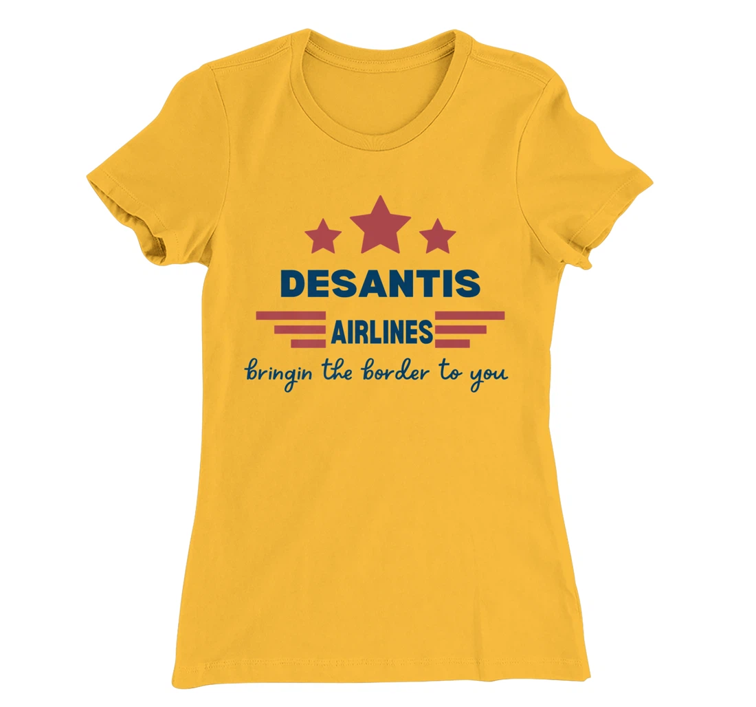 Womens DeSantis Airlines Funny Political Meme Ron DeSantis T-Shirt, Women T-Shirt
