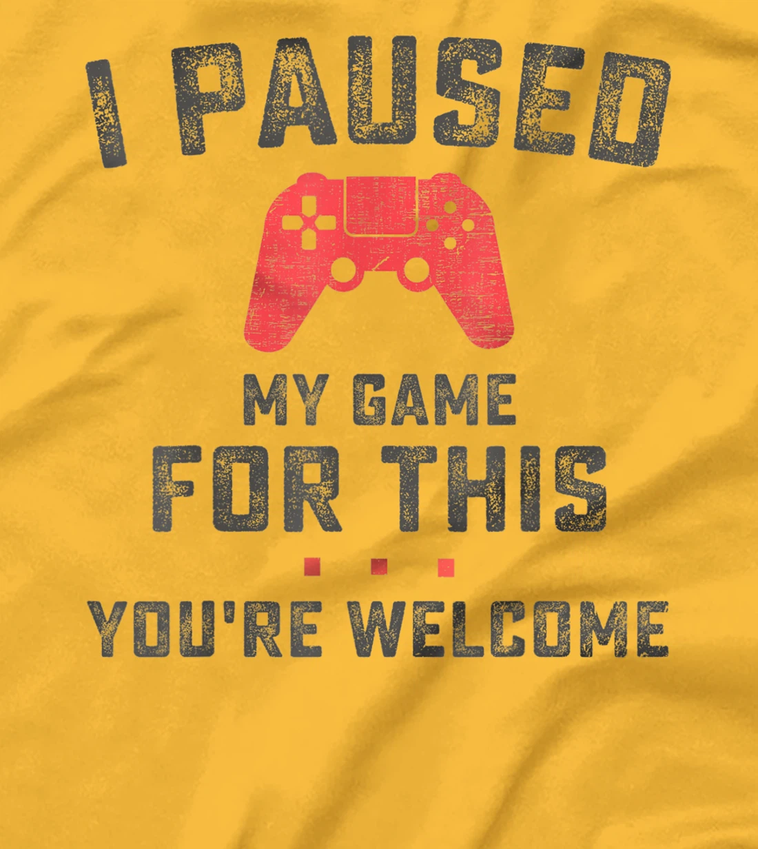 Womens Funny Gaming Retro Vintage I Paused My Game You're Welcome T-Shirt, Women T-Shirt