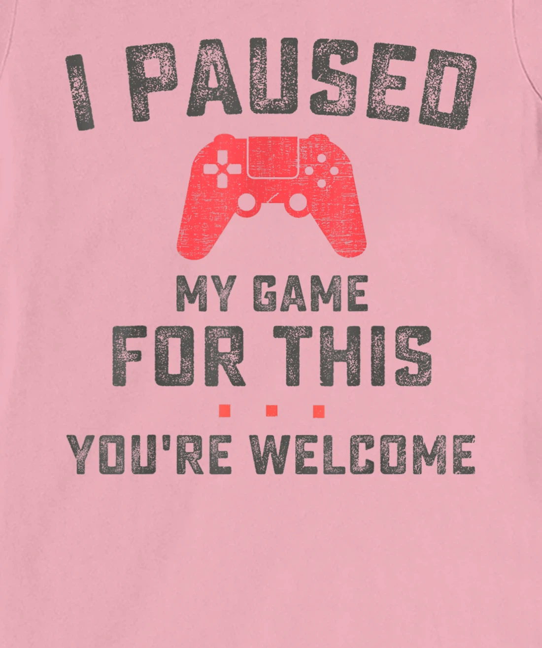 Womens Funny Gaming Retro Vintage I Paused My Game You're Welcome T-Shirt, Women T-Shirt