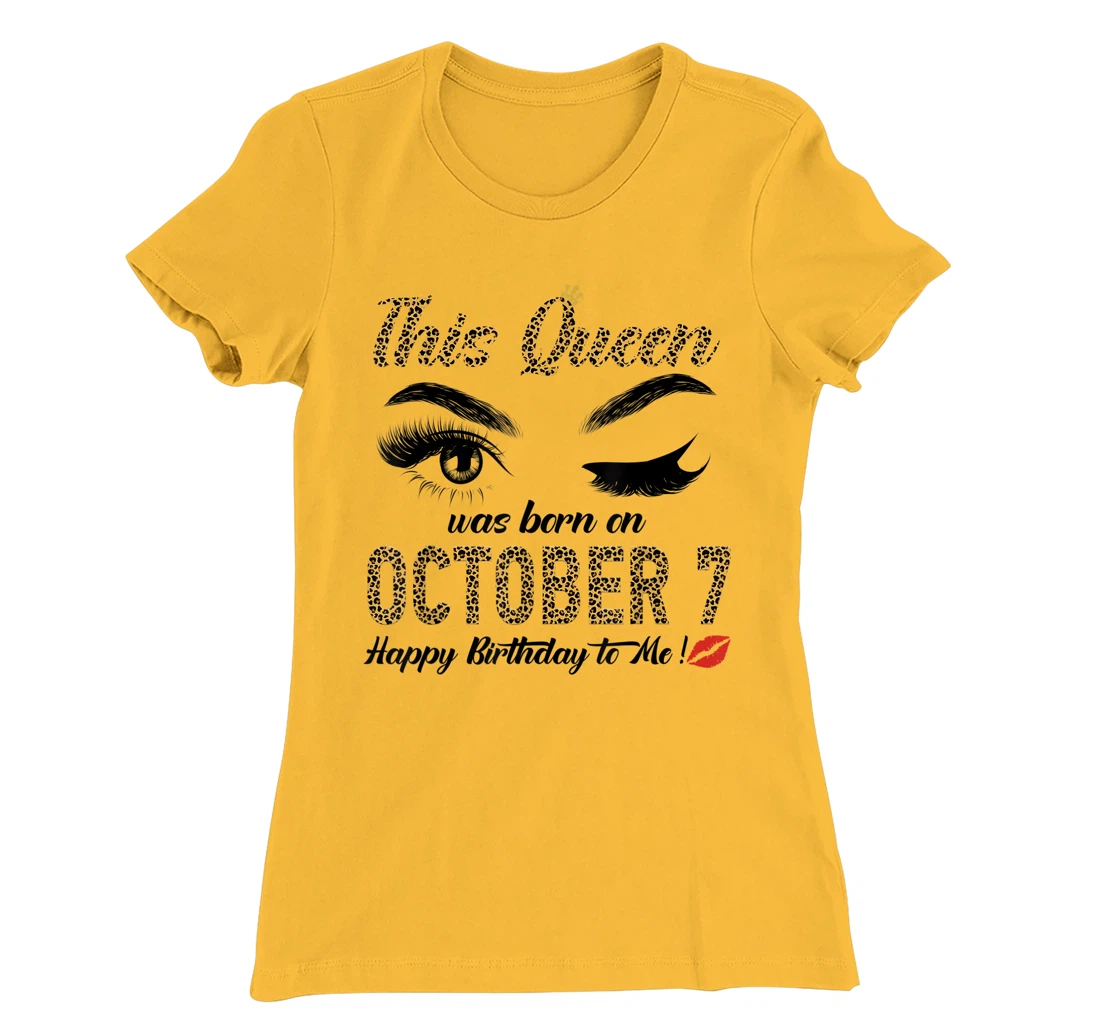 Womens Queens are born on October 7th A queen was born in T-Shirt, Women T-Shirt
