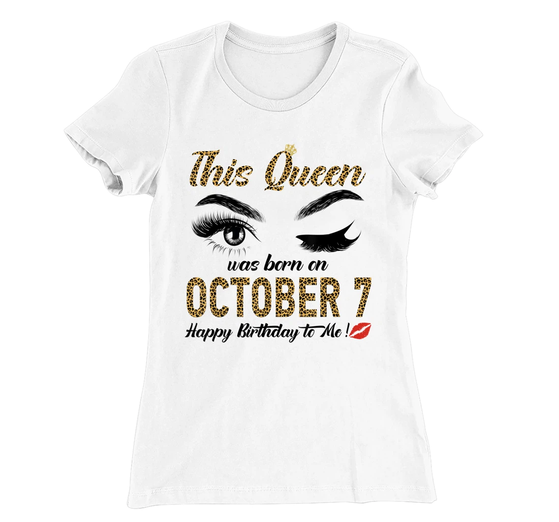 Womens Queens are born on October 7th A queen was born in T-Shirt, Women T-Shirt