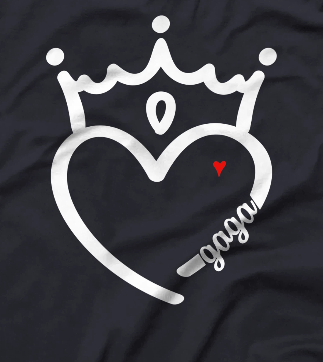 Cute Gaga With Heart Girl Women Mommy Mother T-Shirt, Women T-Shirt