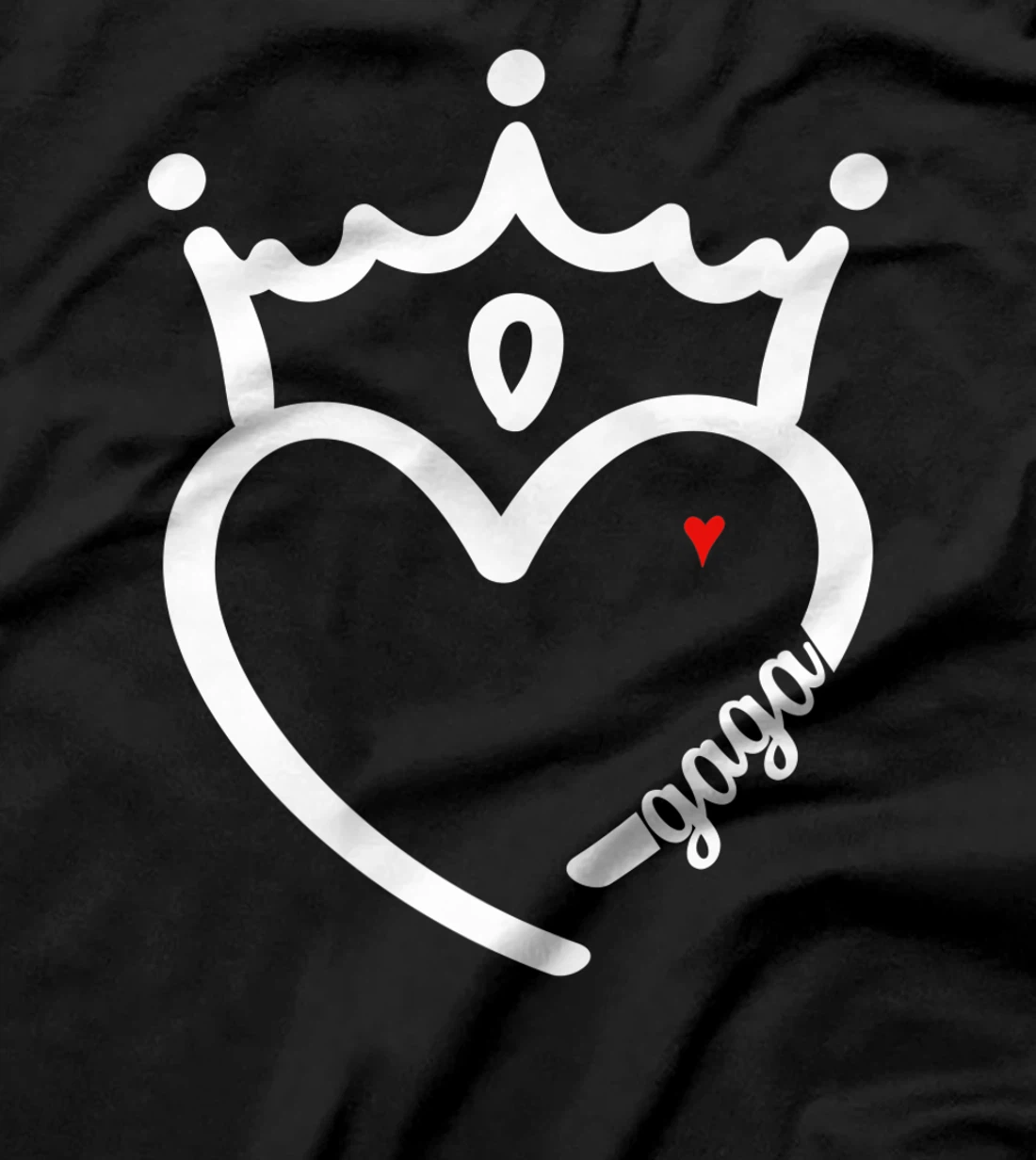 Cute Gaga With Heart Girl Women Mommy Mother T-Shirt, Women T-Shirt