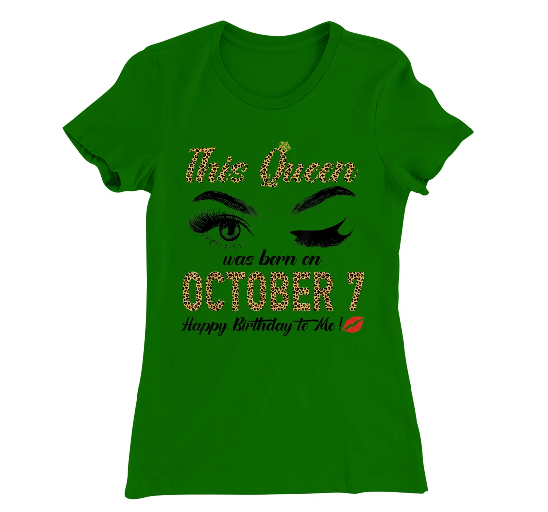 Womens Queens are born on October 7th A queen was born in T-Shirt, Women T-Shirt