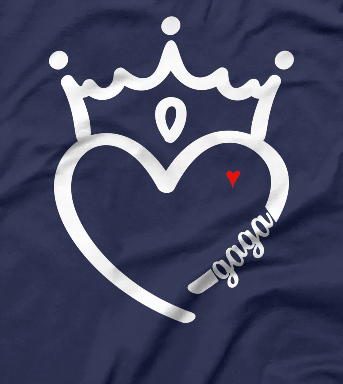 Cute Gaga With Heart Girl Women Mommy Mother T-Shirt, Women T-Shirt