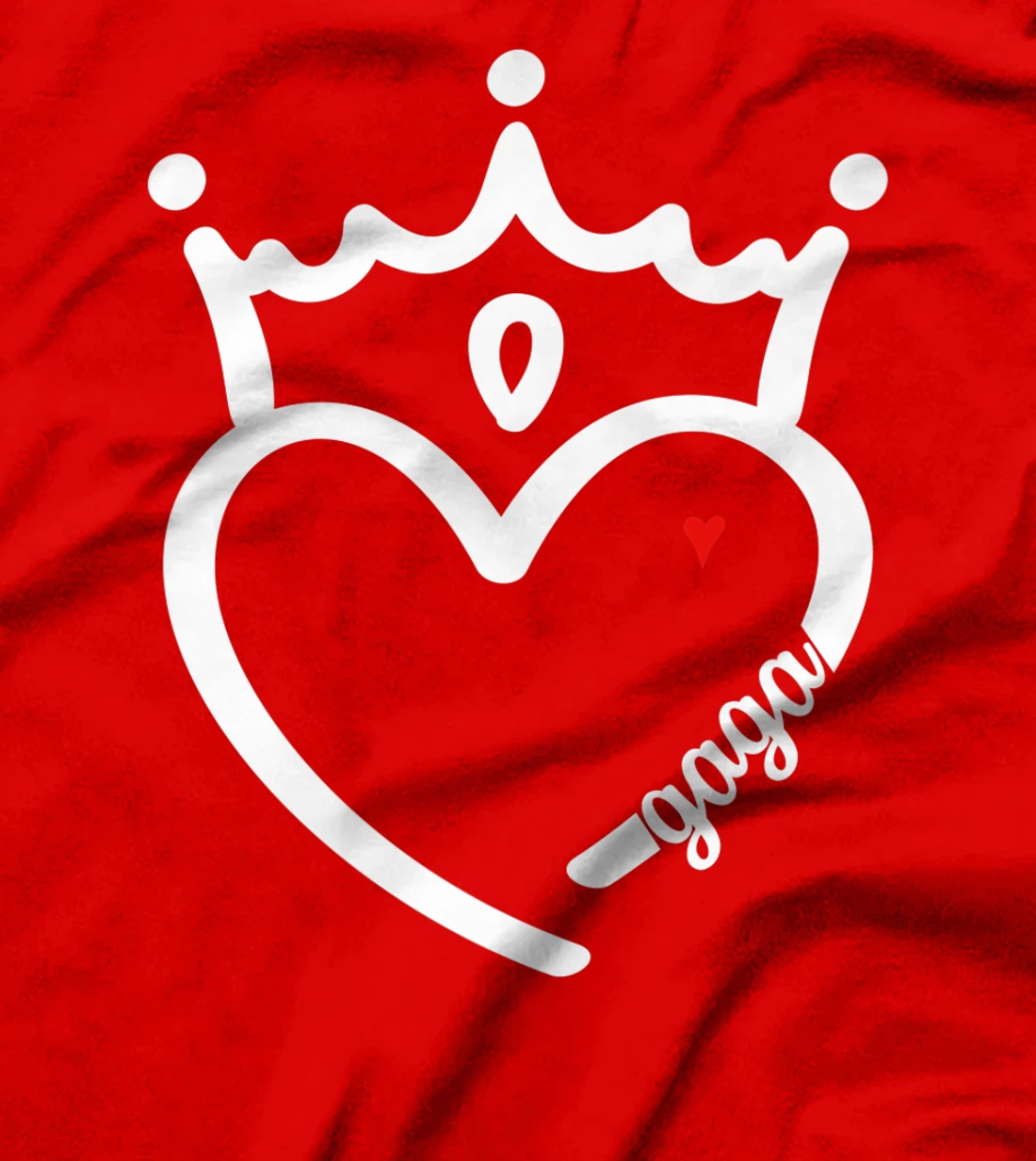 Cute Gaga With Heart Girl Women Mommy Mother T-Shirt, Women T-Shirt