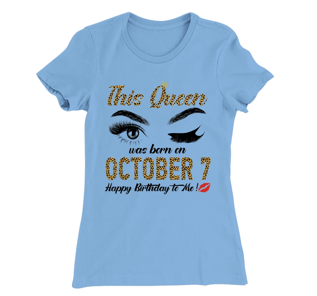 Womens Queens are born on October 7th A queen was born in T-Shirt, Women T-Shirt