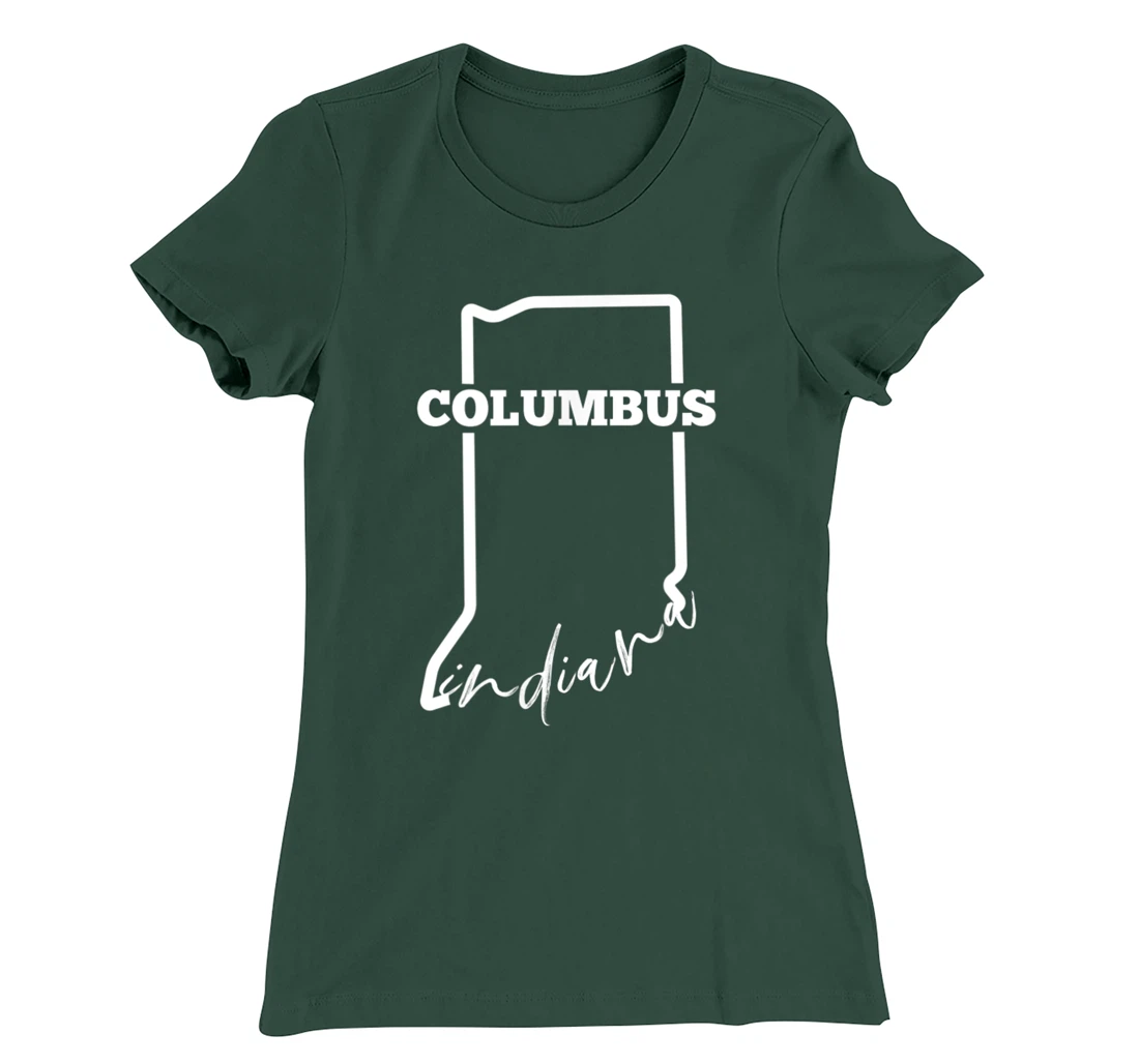 Columbus, State of Indiana / Minimalistic Columbus, IN T-Shirt, Kid T-Shirt and Women T-Shirt