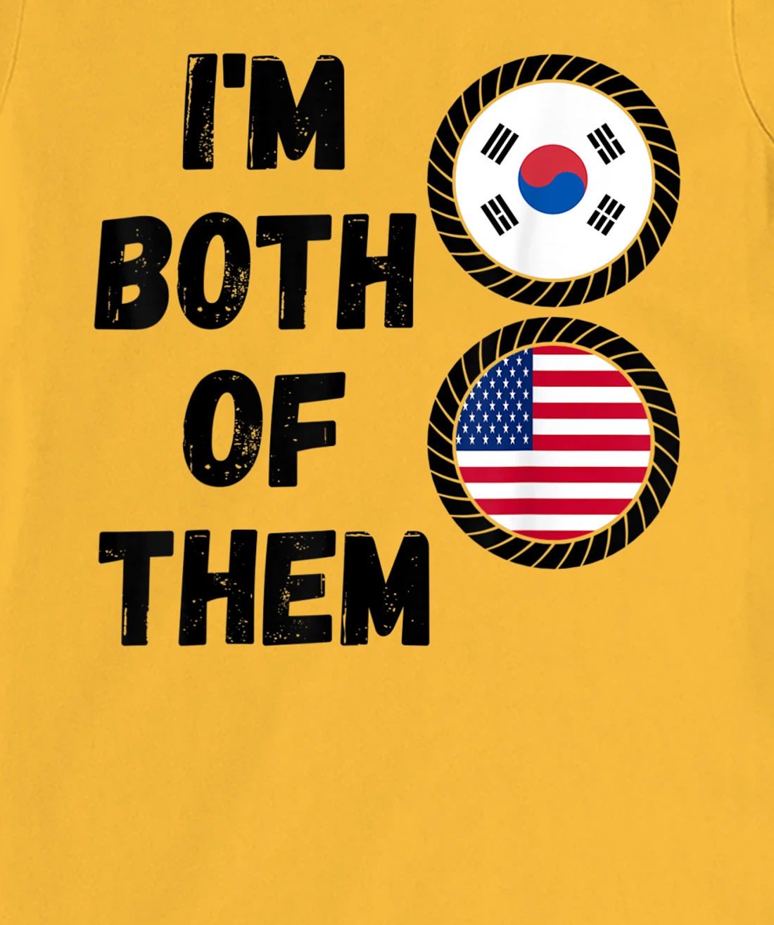 Womens Half American Half South Korean Roots USA & South Korea Flag T-Shirt, Kid T-Shirt and Women T-Shirt