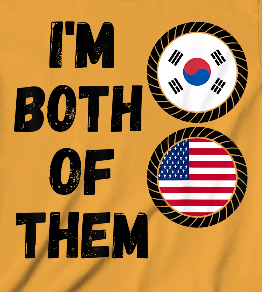 Womens Half American Half South Korean Roots USA & South Korea Flag T-Shirt, Kid T-Shirt and Women T-Shirt