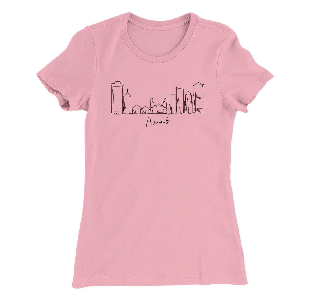 city skyline travel souvenir tourist Nairobi Kenya T-Shirt, Kid T-Shirt and Women T-Shirt