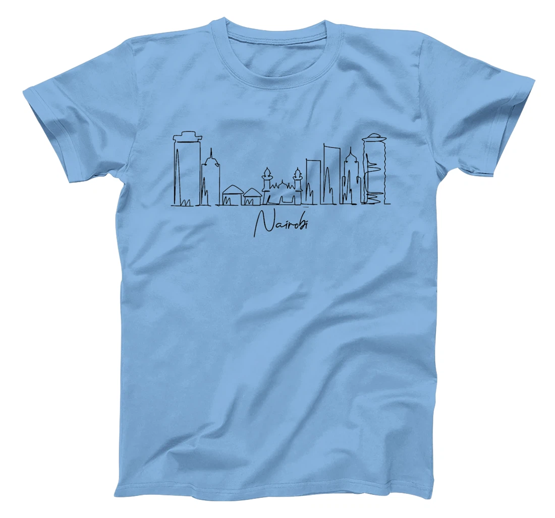 city skyline travel souvenir tourist Nairobi Kenya T-Shirt, Kid T-Shirt and Women T-Shirt