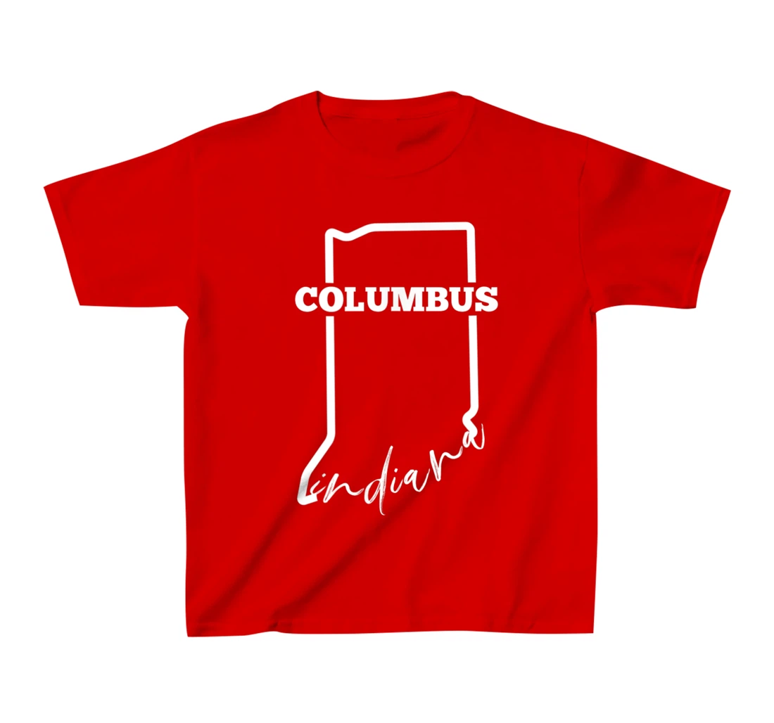 Columbus, State of Indiana / Minimalistic Columbus, IN T-Shirt, Kid T-Shirt and Women T-Shirt