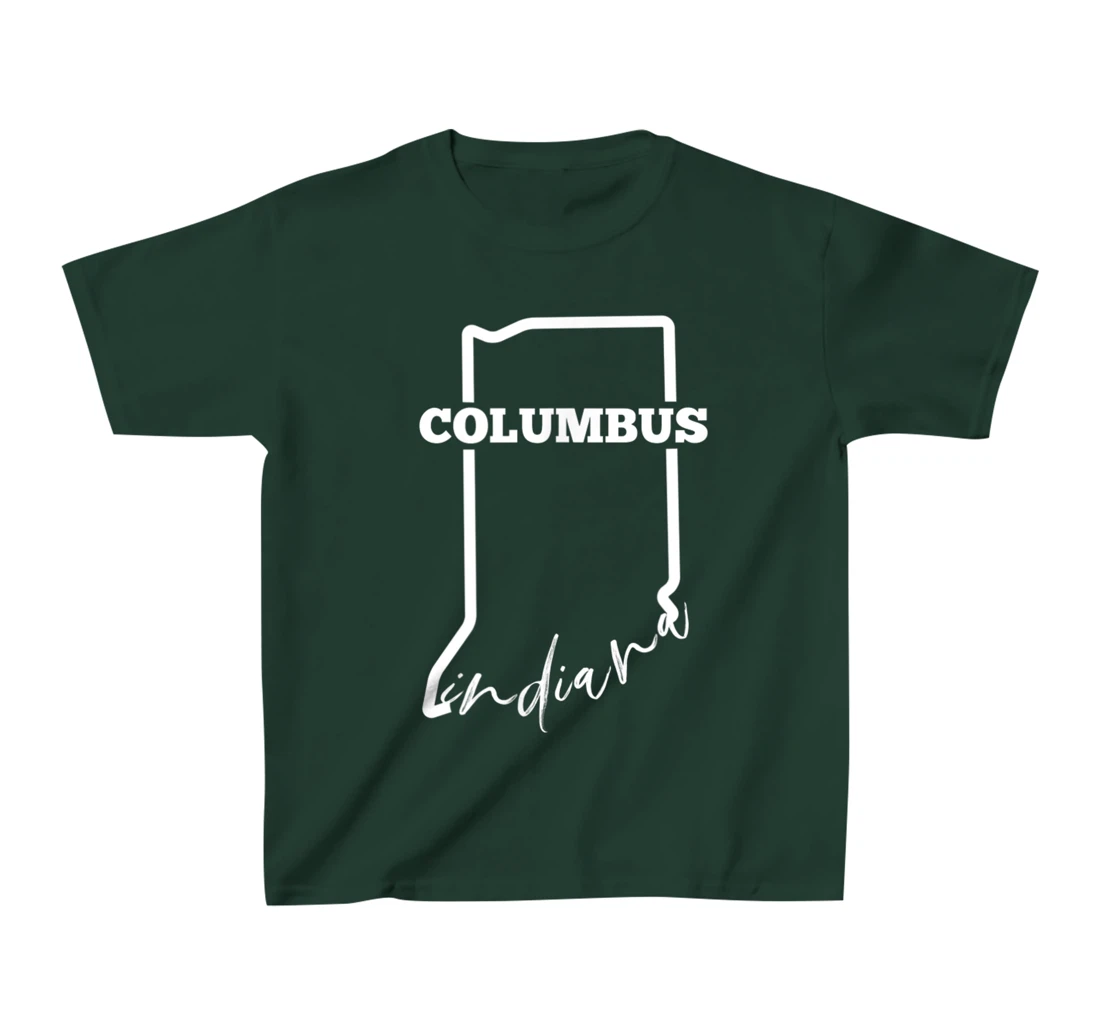Columbus, State of Indiana / Minimalistic Columbus, IN T-Shirt, Kid T-Shirt and Women T-Shirt