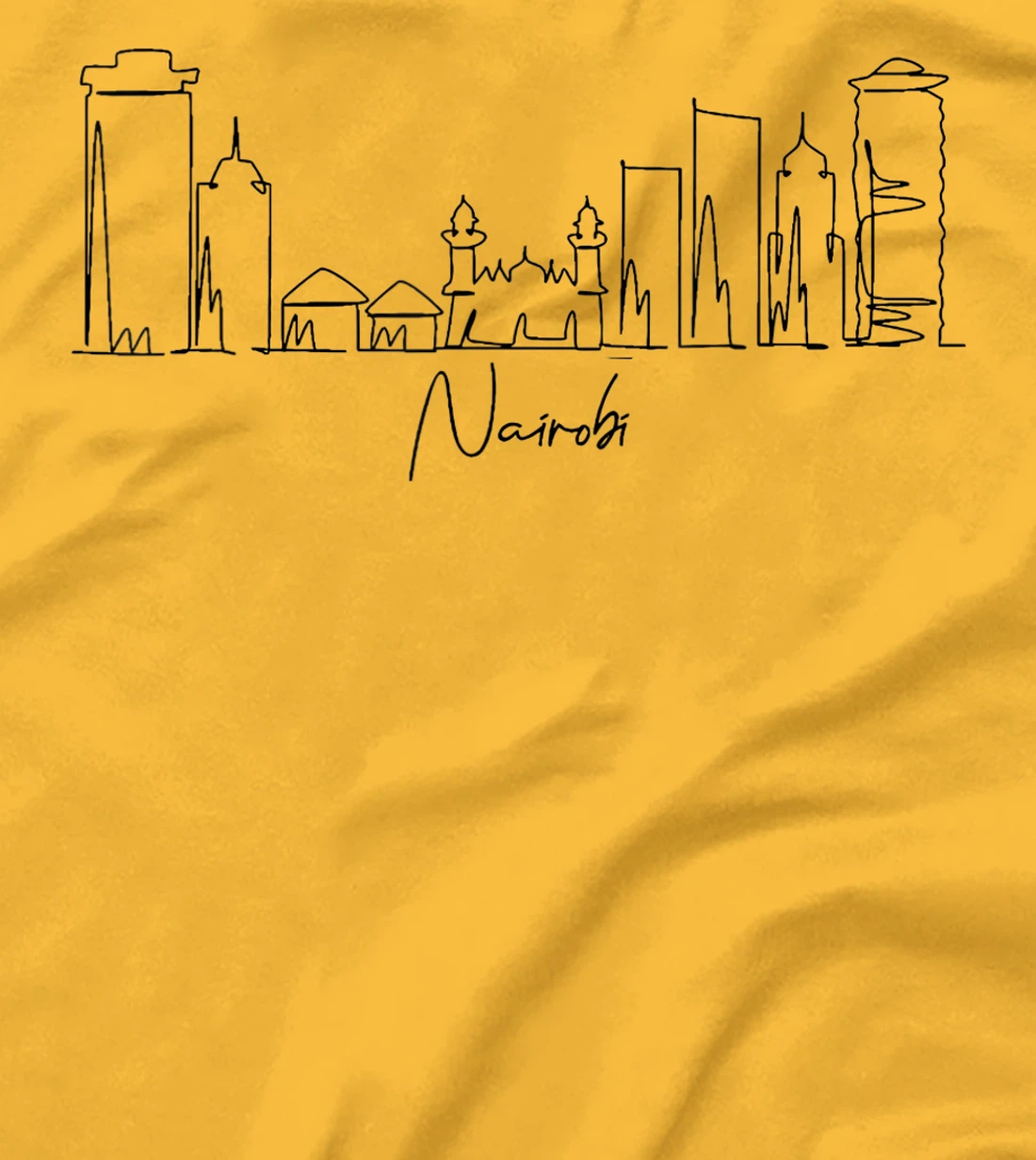 city skyline travel souvenir tourist Nairobi Kenya T-Shirt, Kid T-Shirt and Women T-Shirt