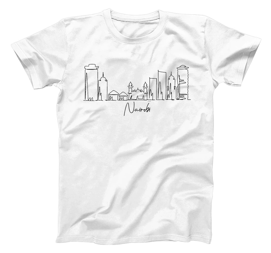 city skyline travel souvenir tourist Nairobi Kenya T-Shirt, Kid T-Shirt and Women T-Shirt