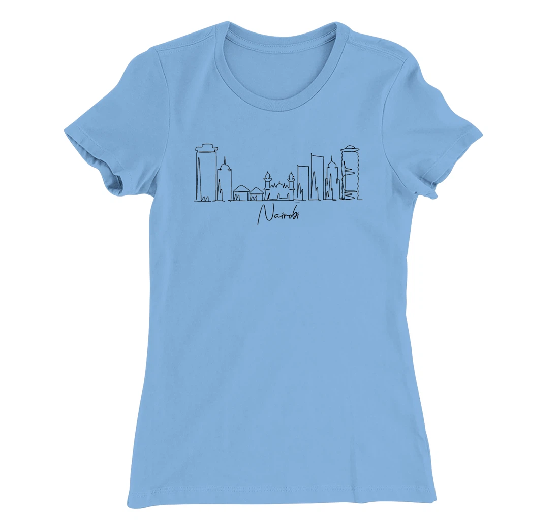 city skyline travel souvenir tourist Nairobi Kenya T-Shirt, Kid T-Shirt and Women T-Shirt