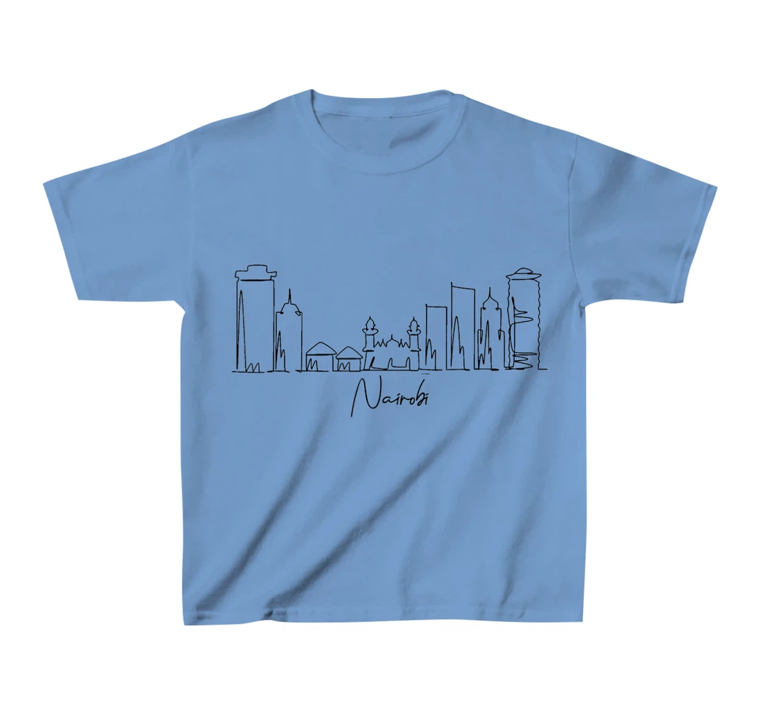 city skyline travel souvenir tourist Nairobi Kenya T-Shirt, Kid T-Shirt and Women T-Shirt