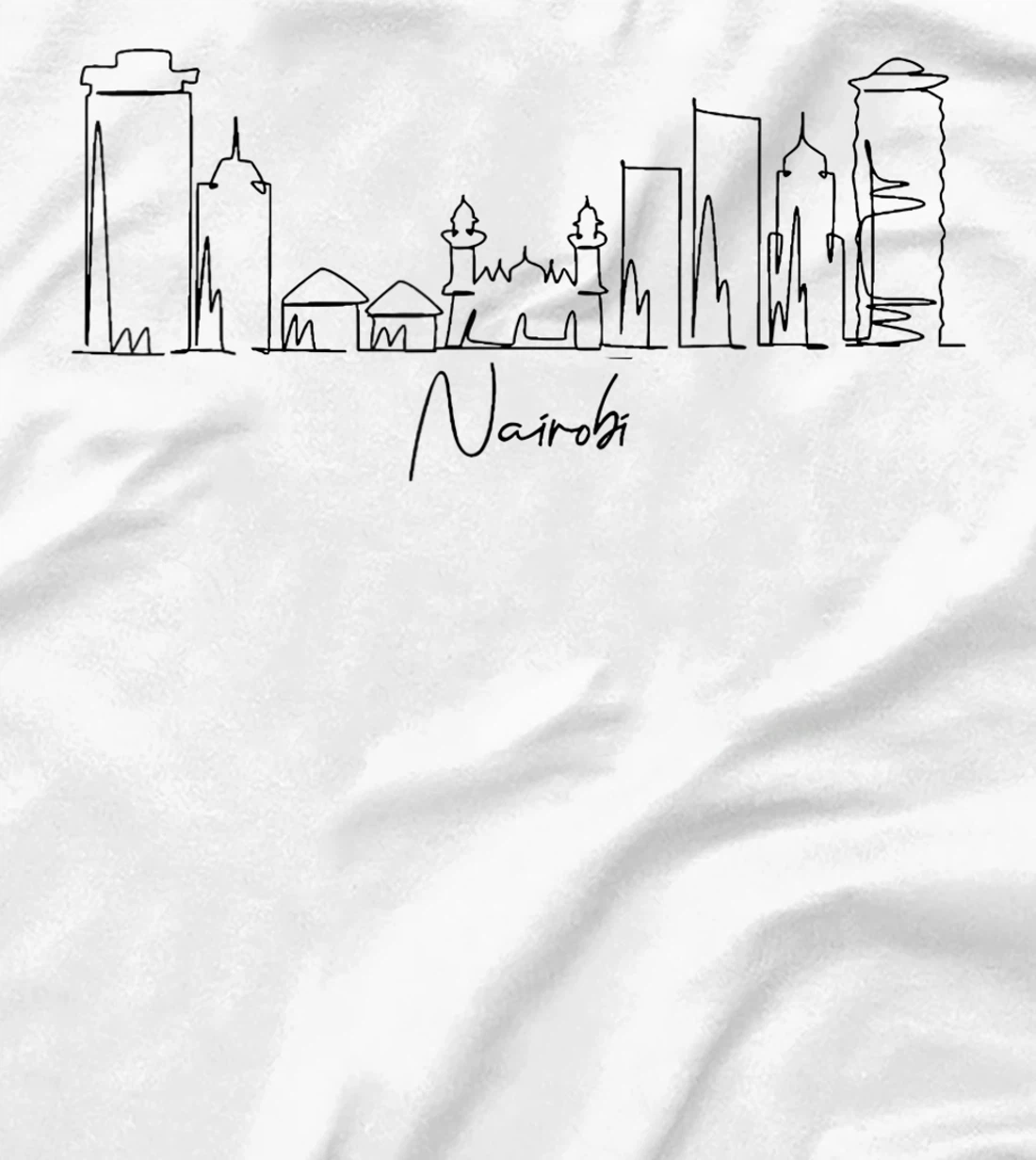 city skyline travel souvenir tourist Nairobi Kenya T-Shirt, Kid T-Shirt and Women T-Shirt