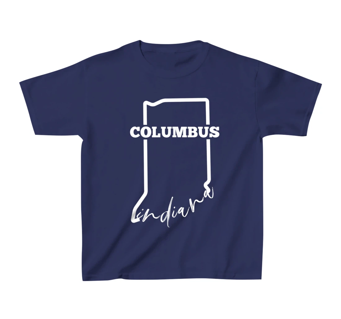 Columbus, State of Indiana / Minimalistic Columbus, IN T-Shirt, Kid T-Shirt and Women T-Shirt