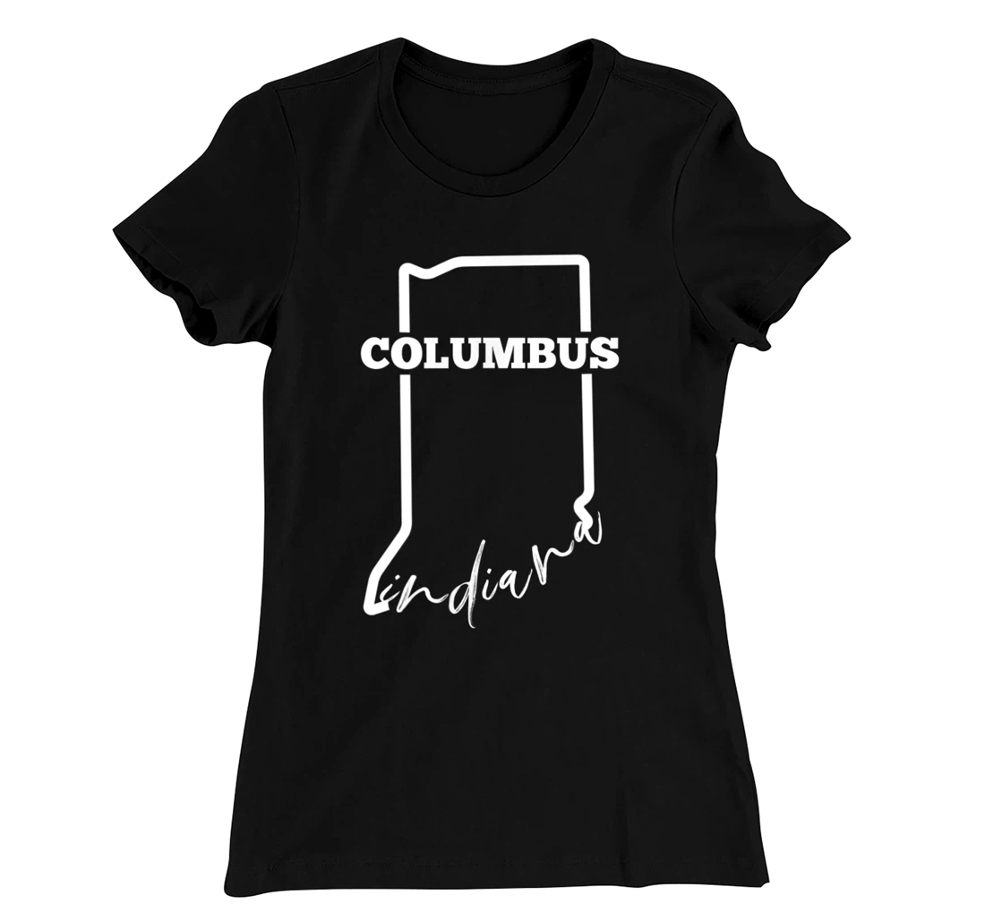 Columbus, State of Indiana / Minimalistic Columbus, IN T-Shirt, Kid T-Shirt and Women T-Shirt