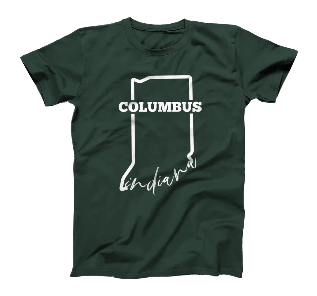 Columbus, State of Indiana / Minimalistic Columbus, IN T-Shirt, Kid T-Shirt and Women T-Shirt