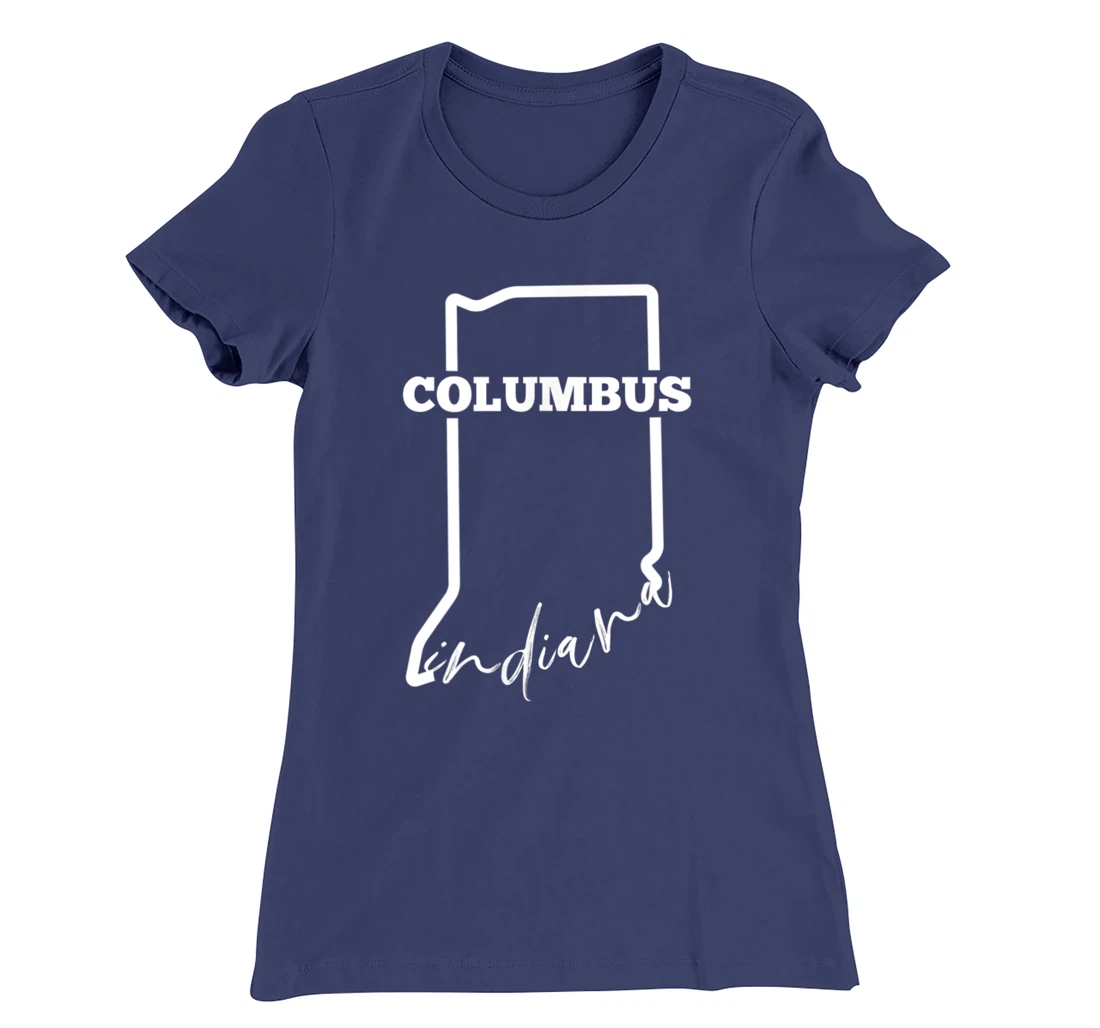 Columbus, State of Indiana / Minimalistic Columbus, IN T-Shirt, Kid T-Shirt and Women T-Shirt
