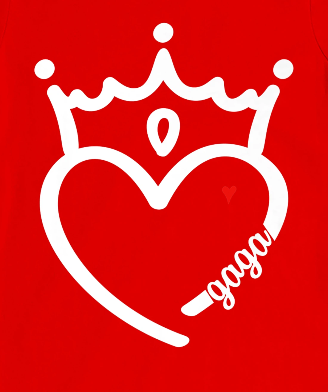 Cute Gaga With Heart Girl Women Mommy Mother T-Shirt, Women T-Shirt