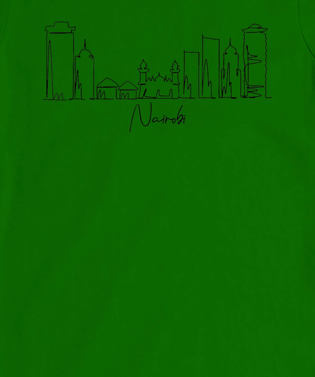 city skyline travel souvenir tourist Nairobi Kenya T-Shirt, Kid T-Shirt and Women T-Shirt