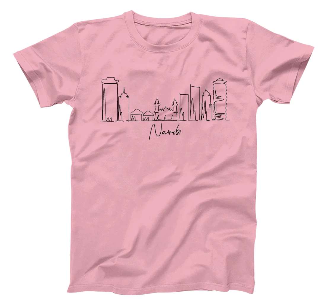 city skyline travel souvenir tourist Nairobi Kenya T-Shirt, Kid T-Shirt and Women T-Shirt