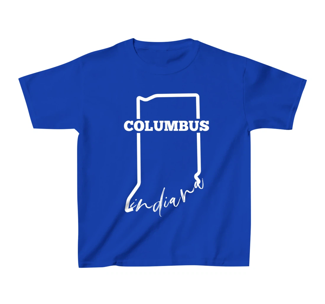 Columbus, State of Indiana / Minimalistic Columbus, IN T-Shirt, Kid T-Shirt and Women T-Shirt