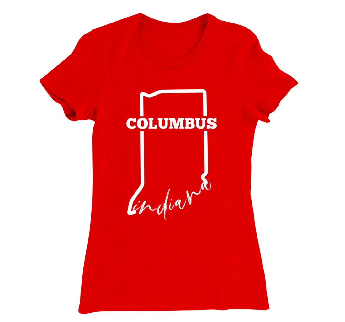 Columbus, State of Indiana / Minimalistic Columbus, IN T-Shirt, Kid T-Shirt and Women T-Shirt