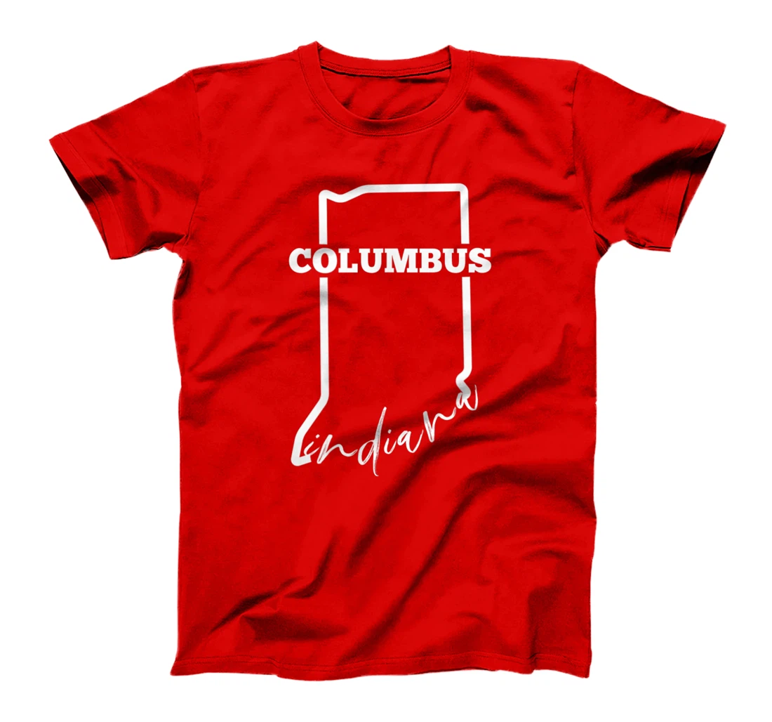 Columbus, State of Indiana / Minimalistic Columbus, IN T-Shirt, Kid T-Shirt and Women T-Shirt
