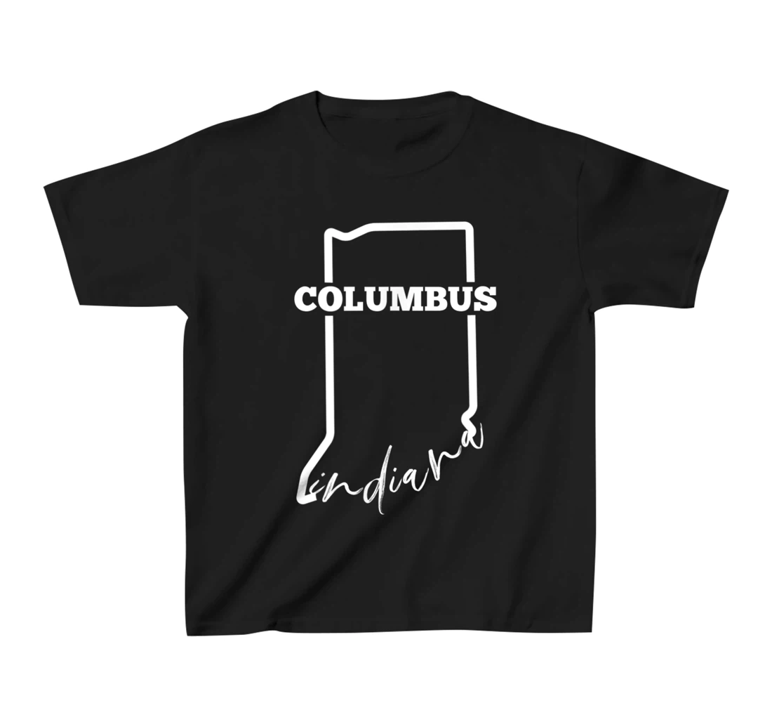 Columbus, State of Indiana / Minimalistic Columbus, IN T-Shirt, Kid T-Shirt and Women T-Shirt