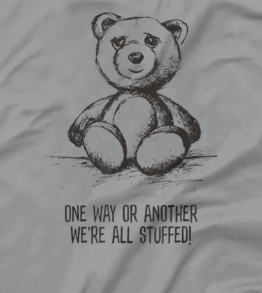 We're all stuffed funny teddy political humor hipster bear T-Shirt, Women T-Shirt