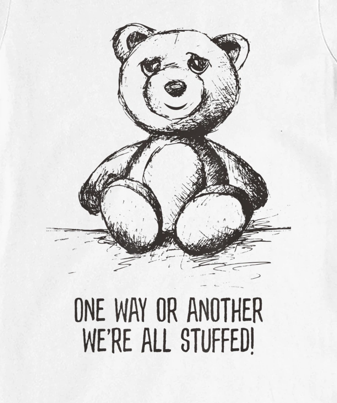 We're all stuffed funny teddy political humor hipster bear T-Shirt, Women T-Shirt