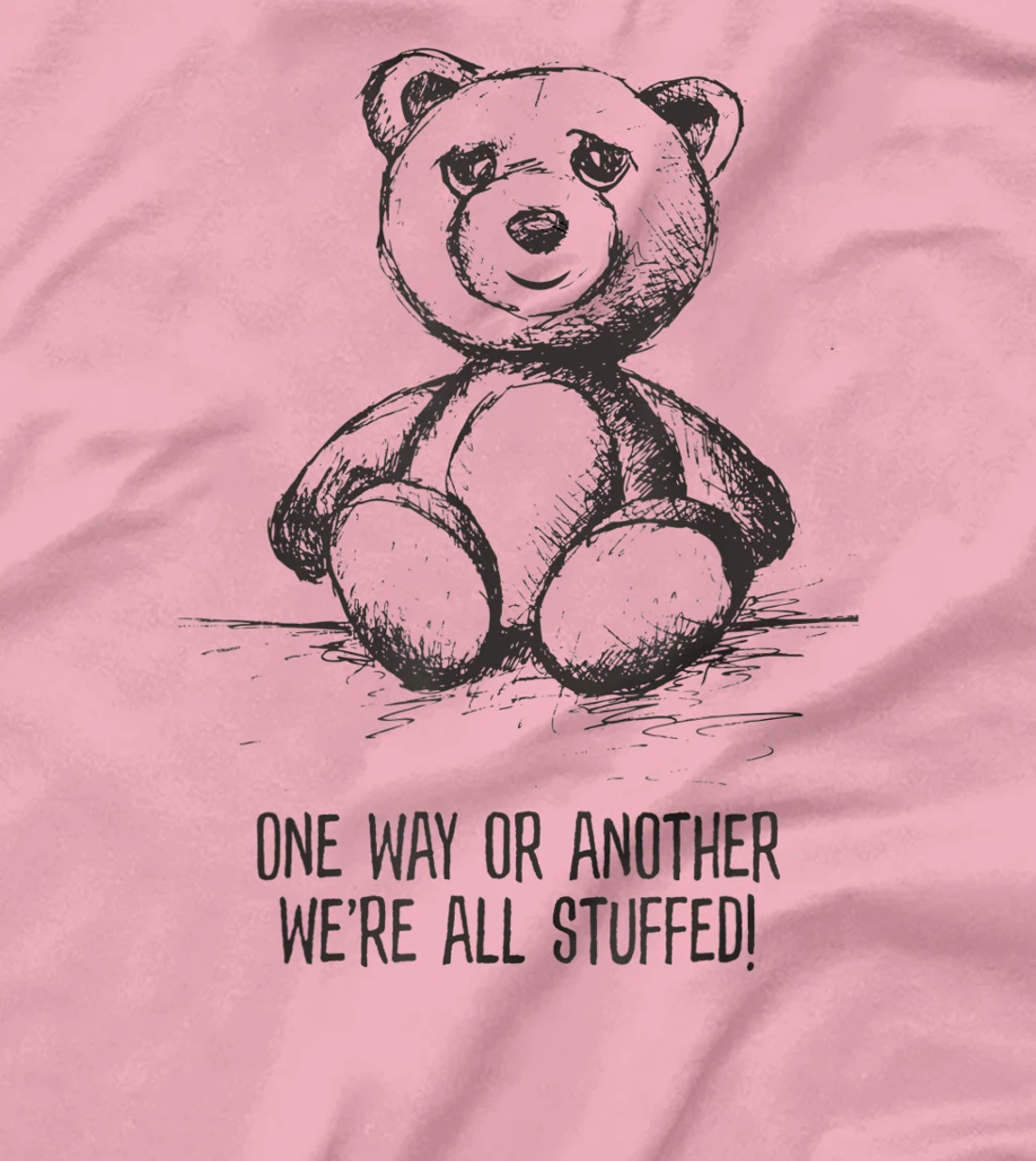 We're all stuffed funny teddy political humor hipster bear T-Shirt, Women T-Shirt