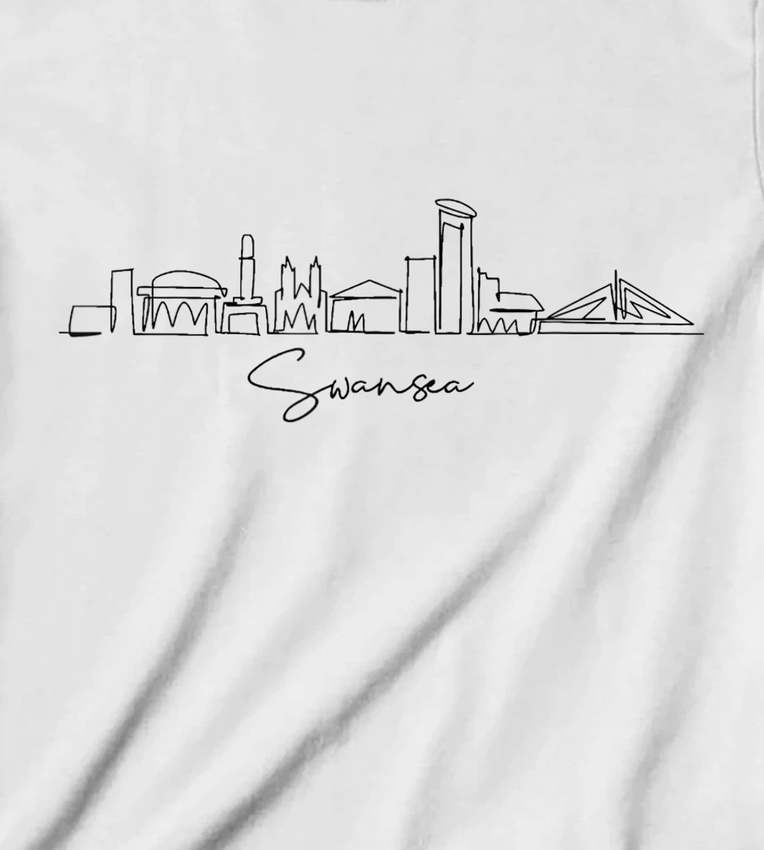 city skyline travel souvenir tourist Swansea Arizona T-Shirt, Kid T-Shirt and Women T-Shirt