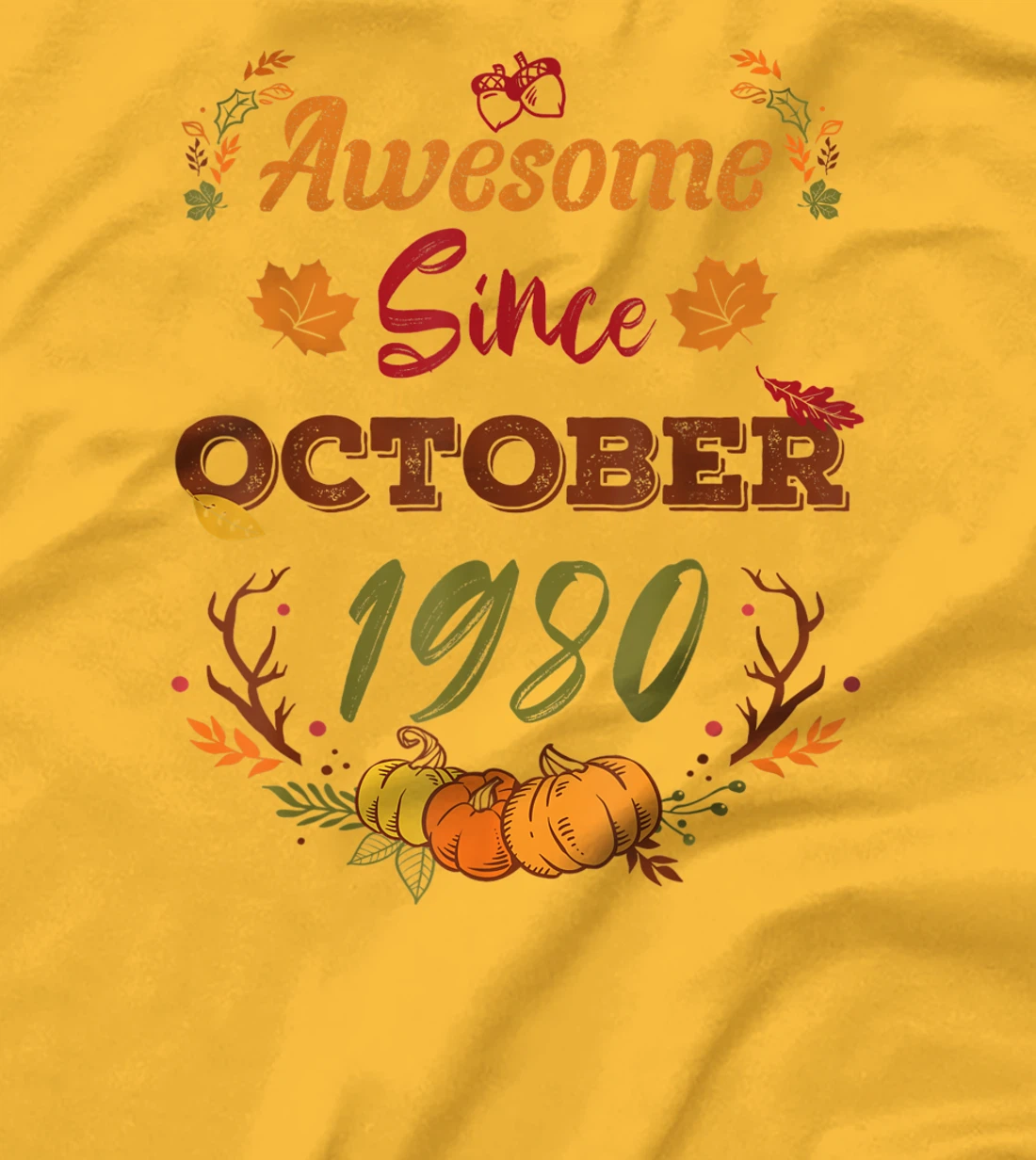 42 Years Old, Awesome Since October 1980 shirt, 42nd year T-Shirt, Women T-Shirt