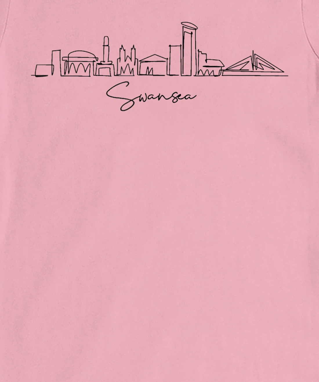city skyline travel souvenir tourist Swansea Arizona T-Shirt, Kid T-Shirt and Women T-Shirt