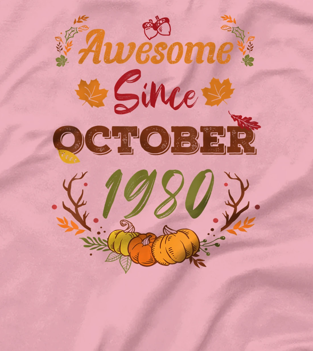 42 Years Old, Awesome Since October 1980 shirt, 42nd year T-Shirt, Women T-Shirt