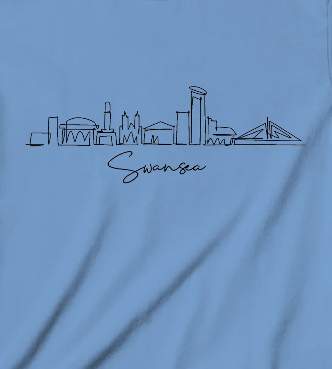 city skyline travel souvenir tourist Swansea Arizona T-Shirt, Kid T-Shirt and Women T-Shirt