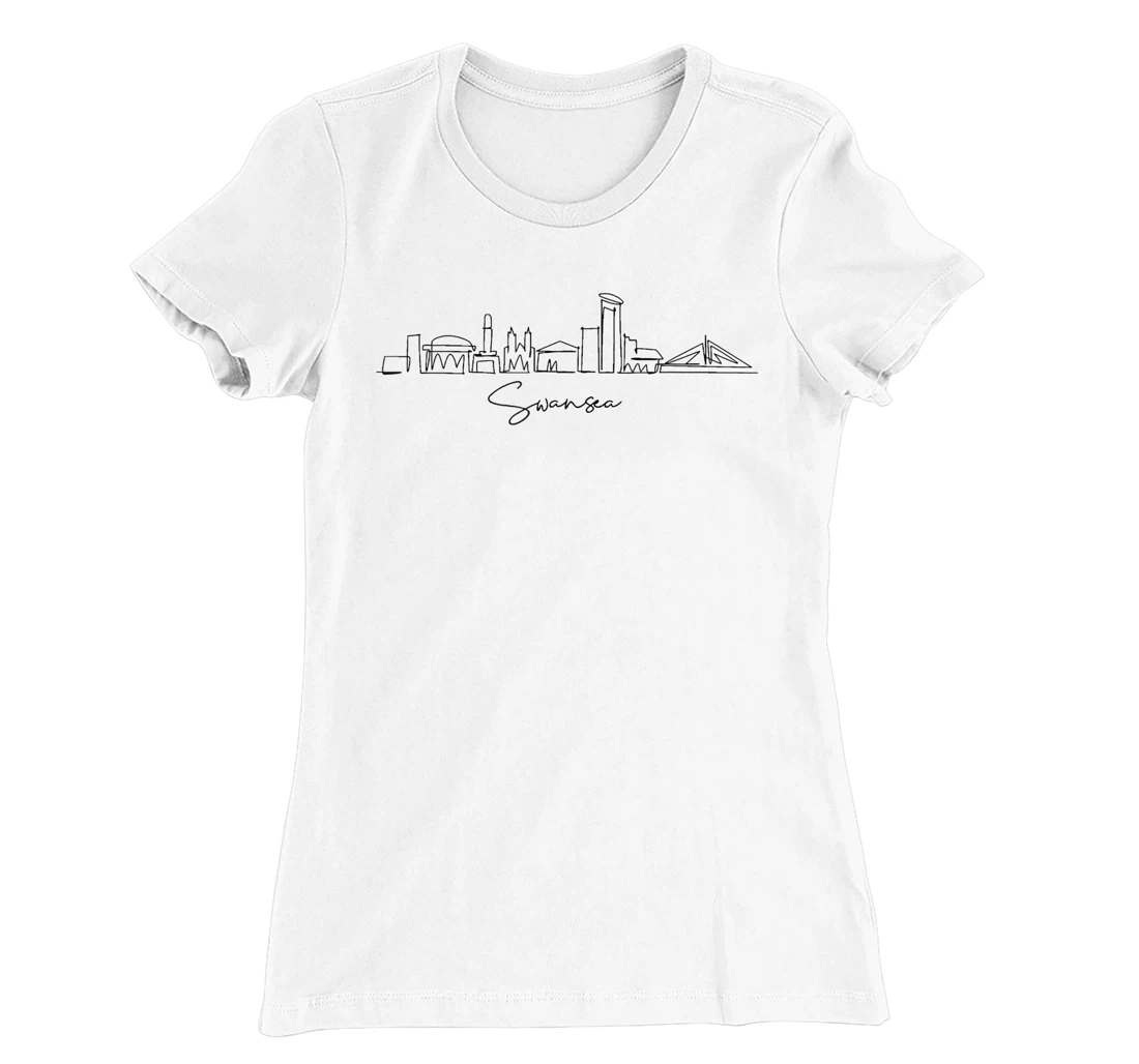city skyline travel souvenir tourist Swansea Arizona T-Shirt, Kid T-Shirt and Women T-Shirt
