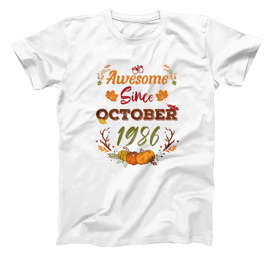 36 Years Old, Awesome Since October 1986 shirt, 36th year T-Shirt, Women T-Shirt